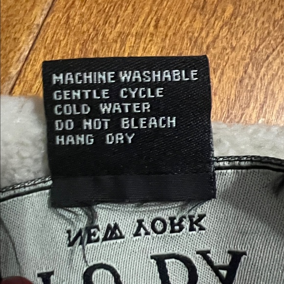 Vintage Y2K FU DA New York Tan Faux Suede Sherpa Lined Jacket Fleece Gorpcore - Picture 8 of 8